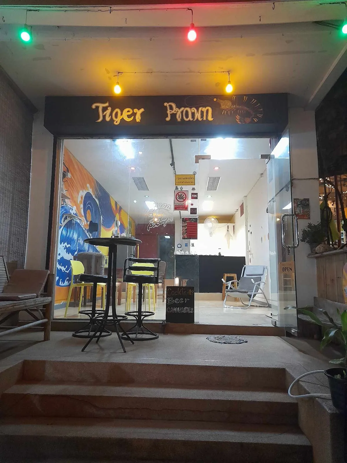 Tiger prawn cannabis bar