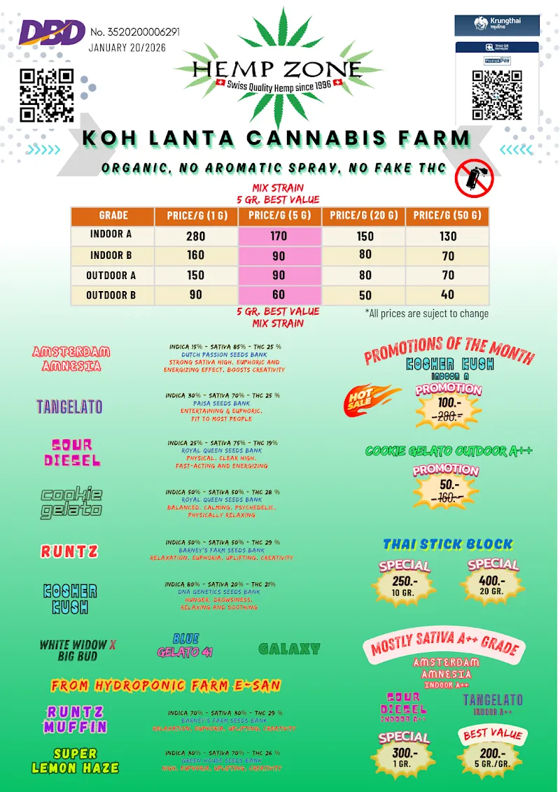 Hemp Zone Thailand (Cannabis Farm & Shop)